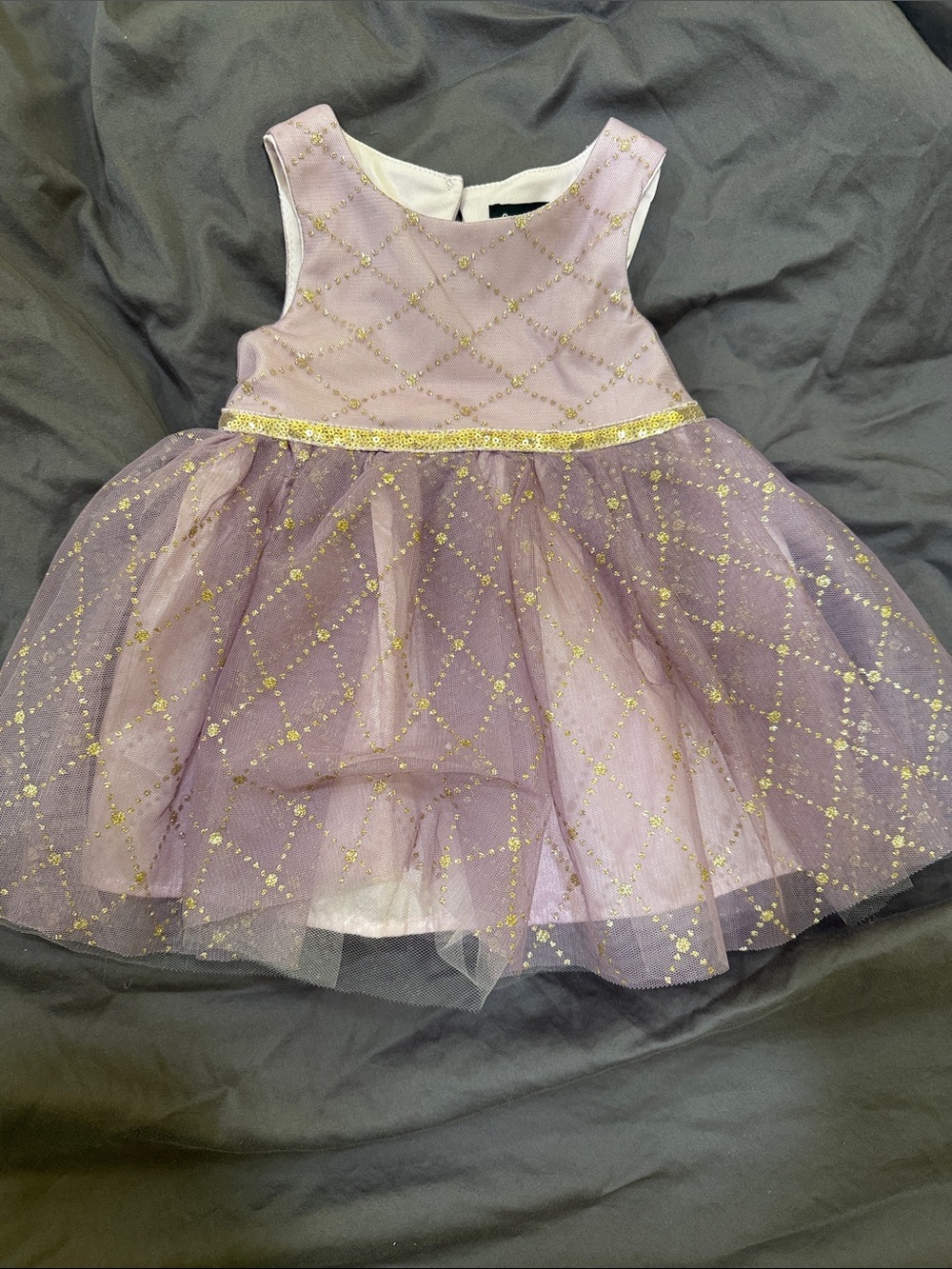 lilt Lavender and Gold Sparkle Tulle Dress